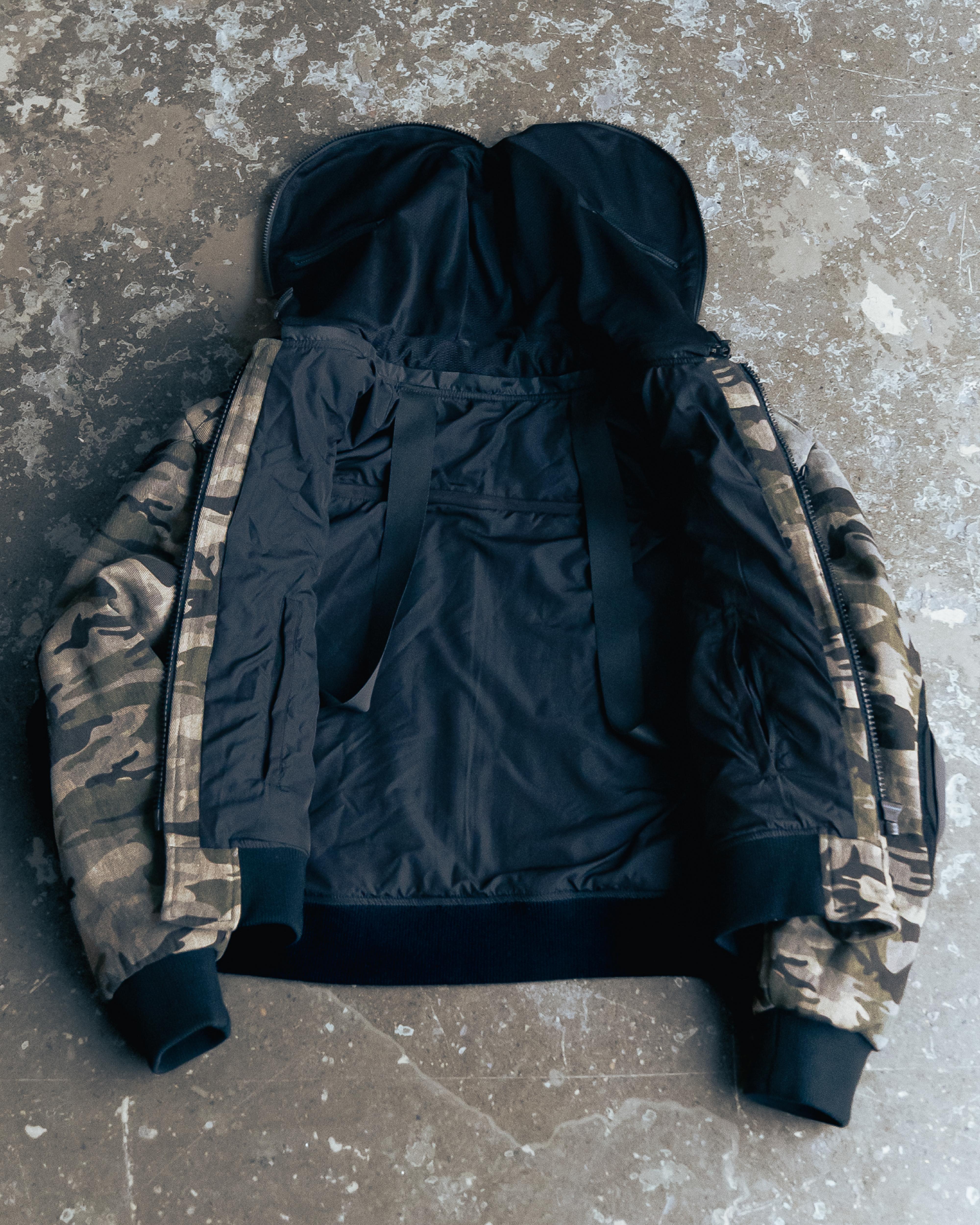 MODULAR CAMO BOMBER JACKET