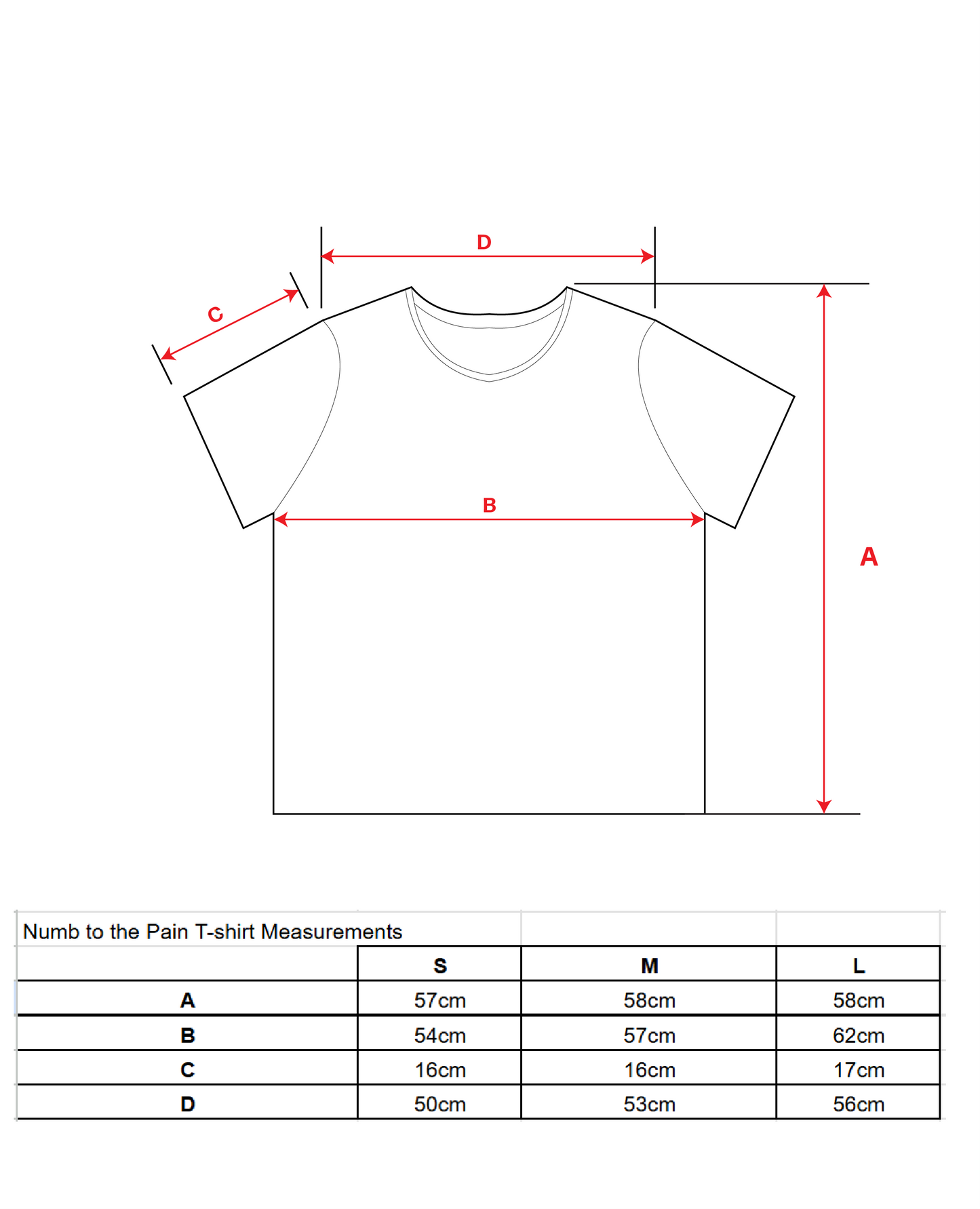 NUMB TO THE PAIN. T-SHIRT - BLACK