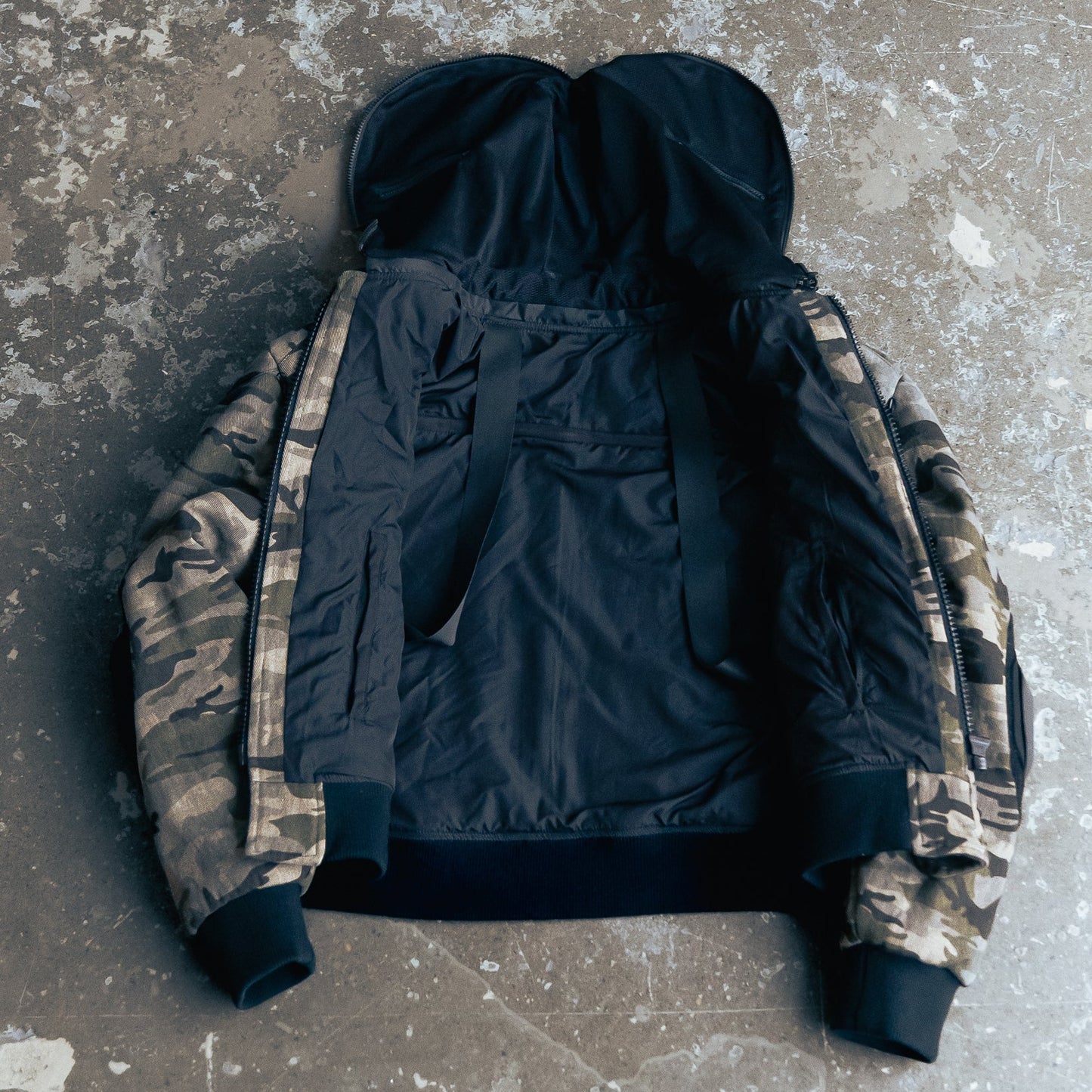MODULAR CAMO BOMBER JACKET