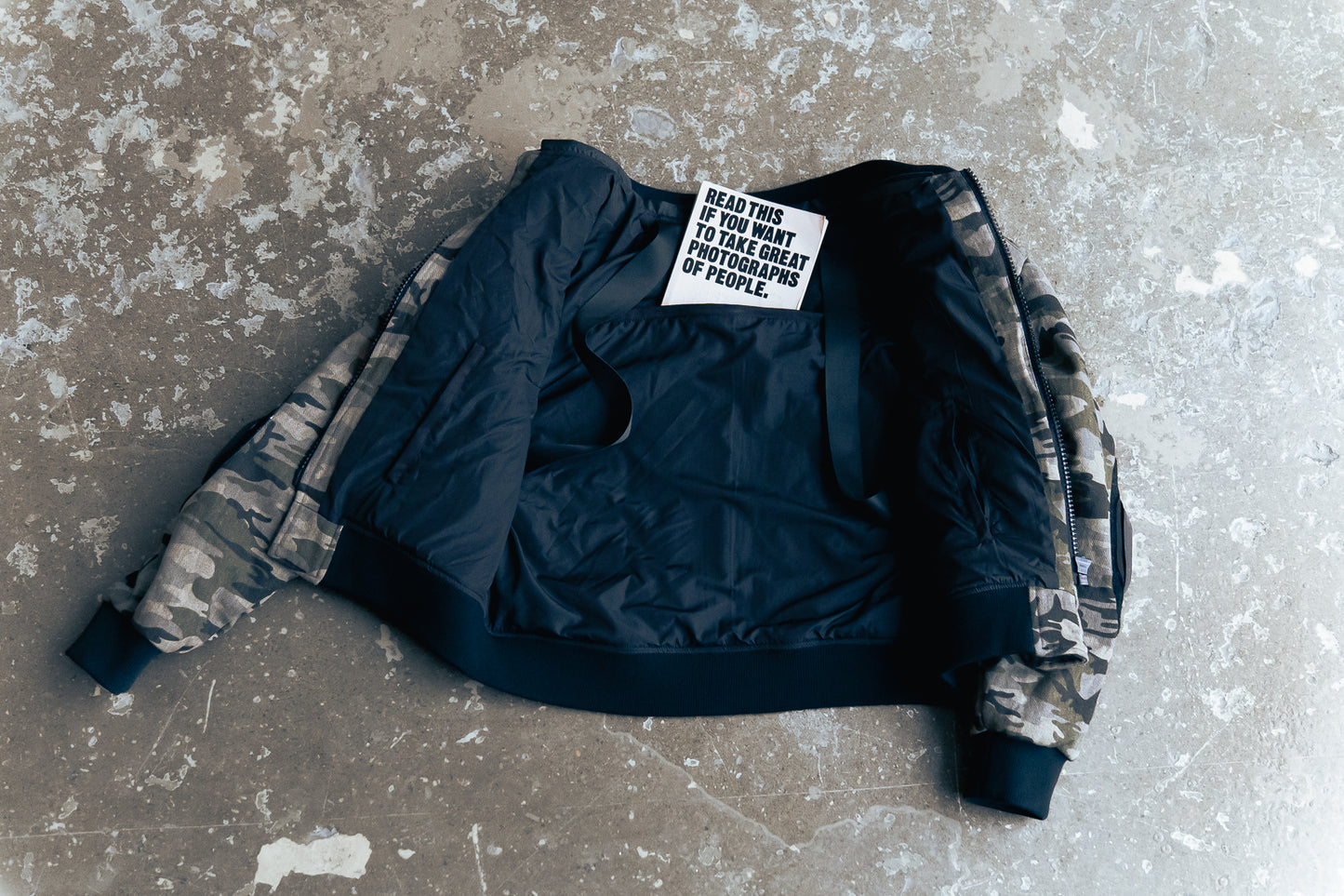 MODULAR CAMO BOMBER JACKET