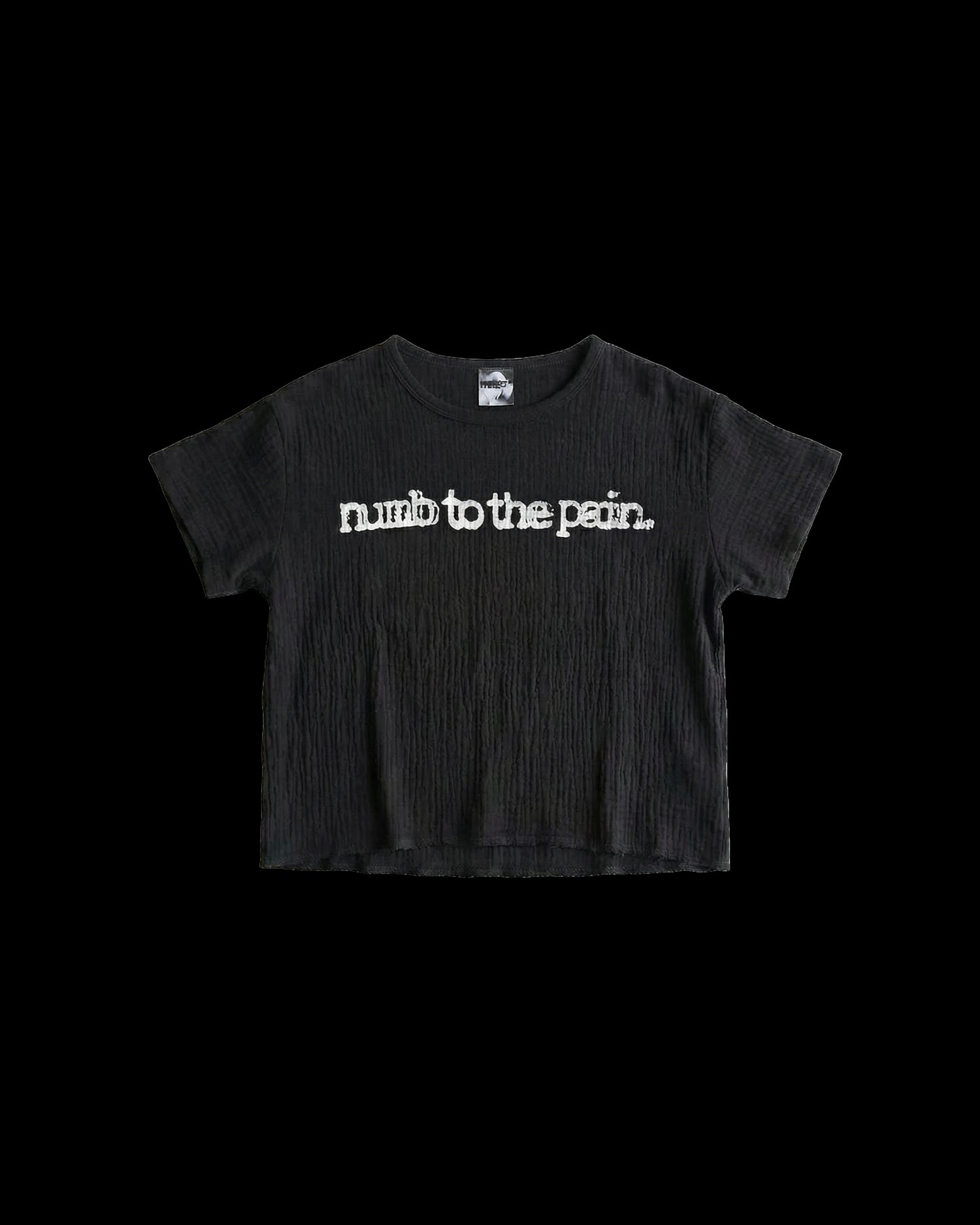 NUMB TO THE PAIN. T-SHIRT - BLACK